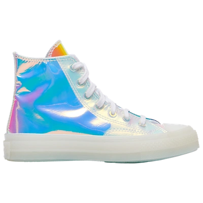 Converse Kids' Boys  Chuck Taylor Hi In White/iridescent/white