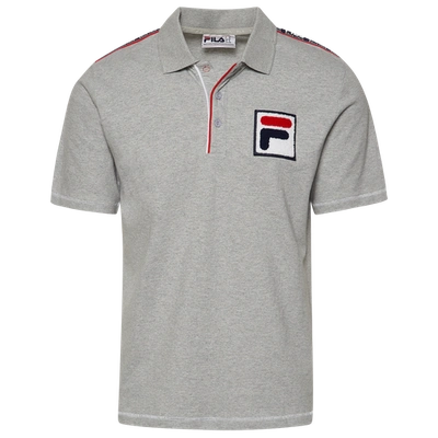 Fila Italia Polo Shirt In Red/navy/white
