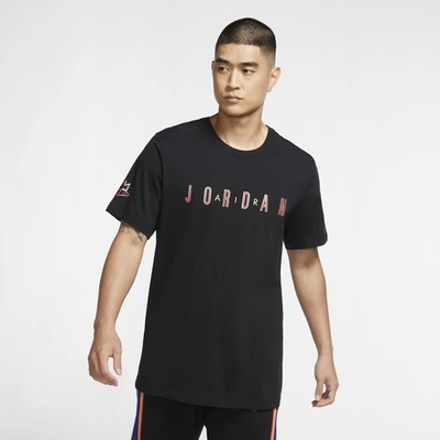 Jordan Dna Sport T-shirt In Black/metallic Gold