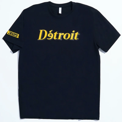 3525 Brand Mens  Detroit Matters T-shirt In Black/gold