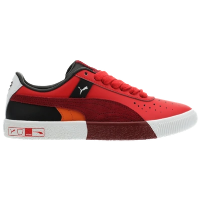 Puma Kids' Boys  Clyde Hacked In Maroon/orange/black