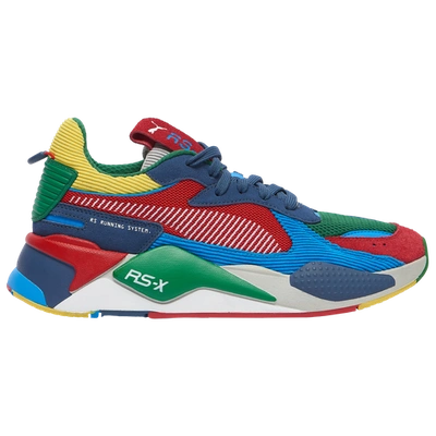 Puma Rs-x In Green/high Risk Red