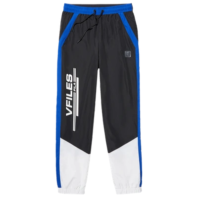 Fila X Vfiles Gradin Track Pants In Black/blue