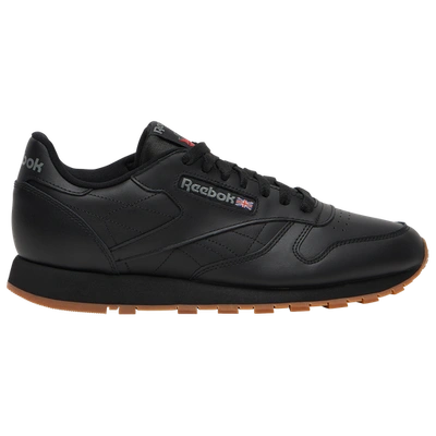 Reebok Mens  Classic Leather In Black/grey