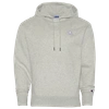Champion Power Blend Fleece Pullover Hoodie In Grey/white