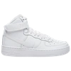 Nike Air Force 1 Mid Big Kids' Shoes In White/white/white