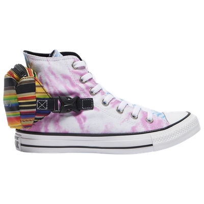 Converse All Star Hi In Peony Pink/zinc Yellow/coast