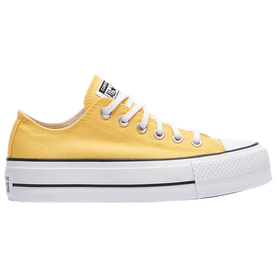 Converse All Star Lift Ox In Butter Yellow/white