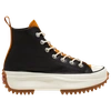 Converse Women's Run Star Hike Leather Platform Sneaker Boots From Finish Line In Black/saffron Yellow/egret