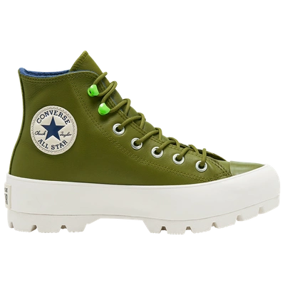 Converse Womens  All Star Winter Lugged Hi In Green/white