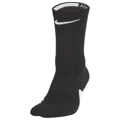 NIKE NIKE ELITE CREW SOCKS BLACK/WHITE SIZE M