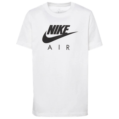 Nike Kids' Boys  Air Logo T-shirt In White/black