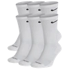 Nike Everyday Plus Cushioned Training Crew Socks, Pack Of 3 In White/black