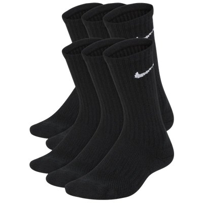 NIKE BOYS NIKE 6 PACK CUSHIONED CREW SOCKS,659658426016