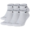 Nike Unisex Everyday Plus Cushioned Training Ankle Socks 6 Pairs In White/black