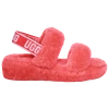 Ugg Oh Yeah Sheepskin Slingback Slippers In Pop Coral/pink