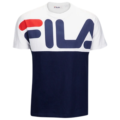 Fila Mens  Lenox T-shirt In Navy/white