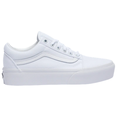 Vans White Og Old Skool Lx Sneakers In True White/white/white