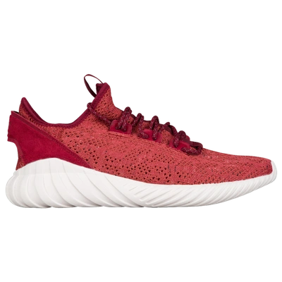 Adidas Originals Tubular Doom Sock Primeknit In Mystery Red/black/crystal White