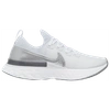 Nike Women's React Infinity Run Flyknit Low Top Running Sneakers In True White/metallic Silver/white