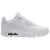 Nike Air Max 90 Leather Sneakers In White/white/met Silver