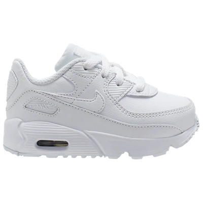 Nike Kids' Boys  Air Max 90 In White/white/met Silver