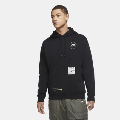 Nike Club Basketball Fresh Perspective Hoodie In Black/white