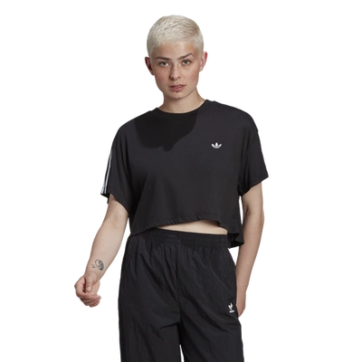 Adidas Originals Womens Adidas Short Sleeve T-shirt In Black/white