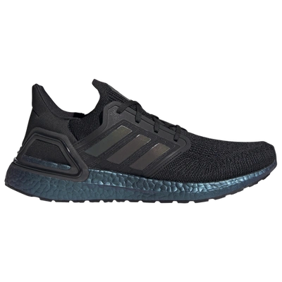 Adidas Originals Mens Adidas Ultraboost 20 In Core Black/core Black/signal Cyan