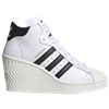 Adidas Originals Superstar Ellure High-top Sneakers In White/black