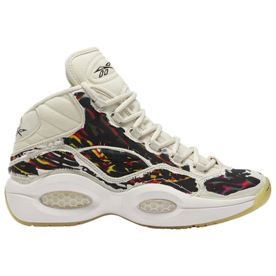 Reebok Question Mid Boktober In Alabaster/glacier Pink/black