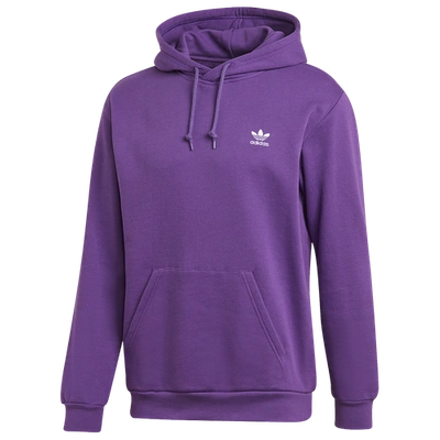 Adidas Originals Essential Hoodie In Active Purple/black