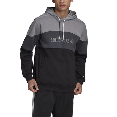Adidas Originals Mens Adidas Sport Linear Hoodie In Grey