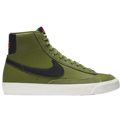 Nike Kids' Boys  Blazer Mid In Black/orange/green