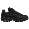 Nike Air Max 95 Suede And Mesh Trainers In Black/black/dark Grey