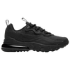 Nike Air Max 270 React Big Kids' Shoe (black) - Clearance Sale In Black/black/black