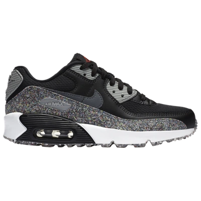 Nike Kids' Air Max 90 In Black/smoke Grey/white