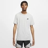 Nike Mens  Nsw Club T-shirt In Dark Grey Heather/black