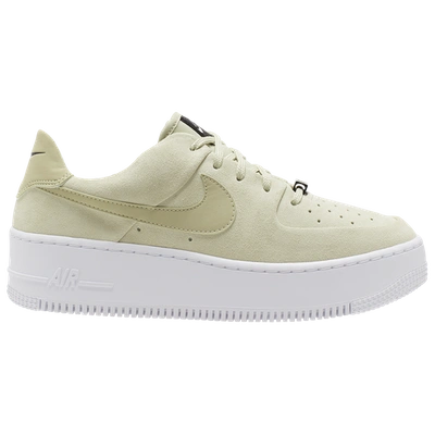 Nike Air Force 1 Sage Low In Olive Aura/olive Aura/white