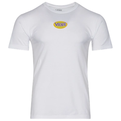 Vans Mens  Oval T-shirt In White/multi