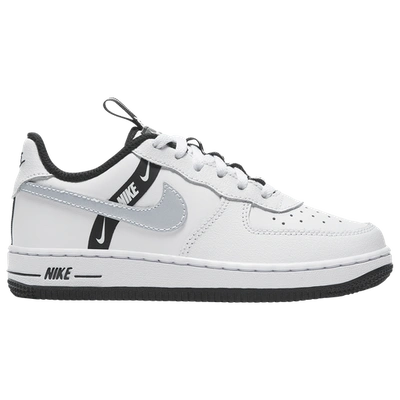 Nike Kids' Boys  Air Force 1 Low In White/metallic Silver/black