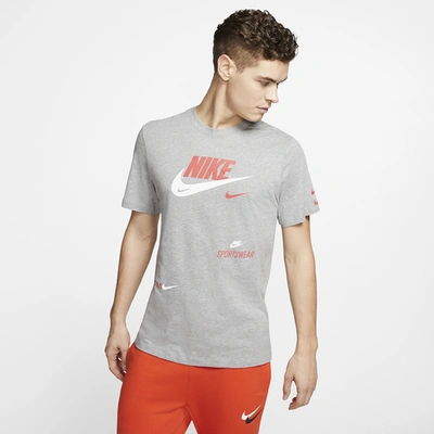 Mirar fijamente lago Investigación Nike Mens Gfx Tri Logo T-shirt In Dark Gray Heather/multi | ModeSens