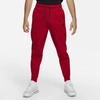 Nike Sportswear Slim Fit Tech Fleece Jogger Pants In University Red/black