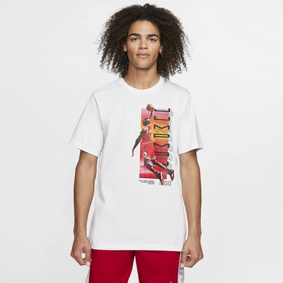 Jordan Retro 11 Legacy Photo T-shirt In White/red