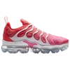 Nike Women's Air Vapormax Plus Running Sneakers From Finish Line In Platinum Tint/flash Crimson/pink Blast