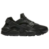 Nike Big Kids Huarache Run Running Sneakers From Finish Line In Black/black/black