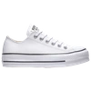 CONVERSE WOMENS CONVERSE ALL STAR PLATFORM OX LEATHER LOW,888755796429