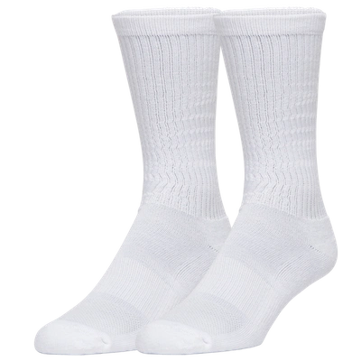 Csg 6 Pack Crew Xl Socks In White