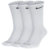 Nike Everyday Plus Cushioned Training Crew Socks, Pack Of 3 In White/black