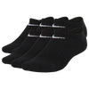 Nike Performance Cushioned No-show Kids' Training Socks In Black/white
